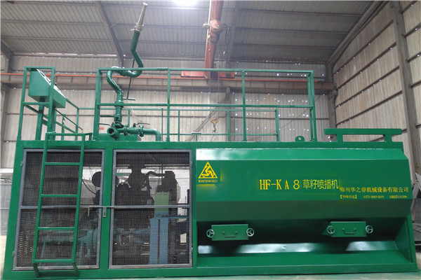 华睿多功能客土喷播机在荒漠植草造林工程中的应用和推广KA8客土喷播机(图1)