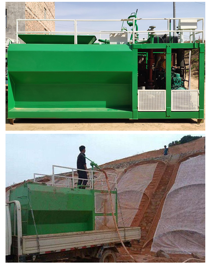 边坡绿化客土式液压喷播机 客土喷播机配套泥浆泵(3)