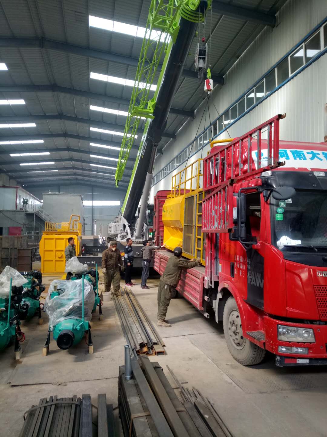 陕西咸阳高分子团粒喷播机施工案例